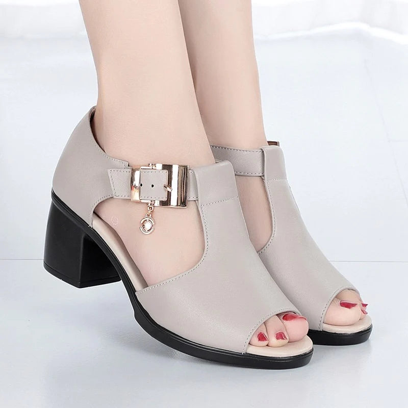 01 🗼 La belleza clásica de siempre – hermoso diseño de zapatos para dama. Cómodo Tacón 5.5
