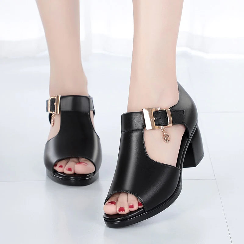 01 🗼 La belleza clásica de siempre – hermoso diseño de zapatos para dama. Cómodo Tacón 5.5
