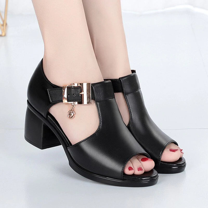 01 🗼 La belleza clásica de siempre – hermoso diseño de zapatos para dama. Cómodo Tacón 5.5