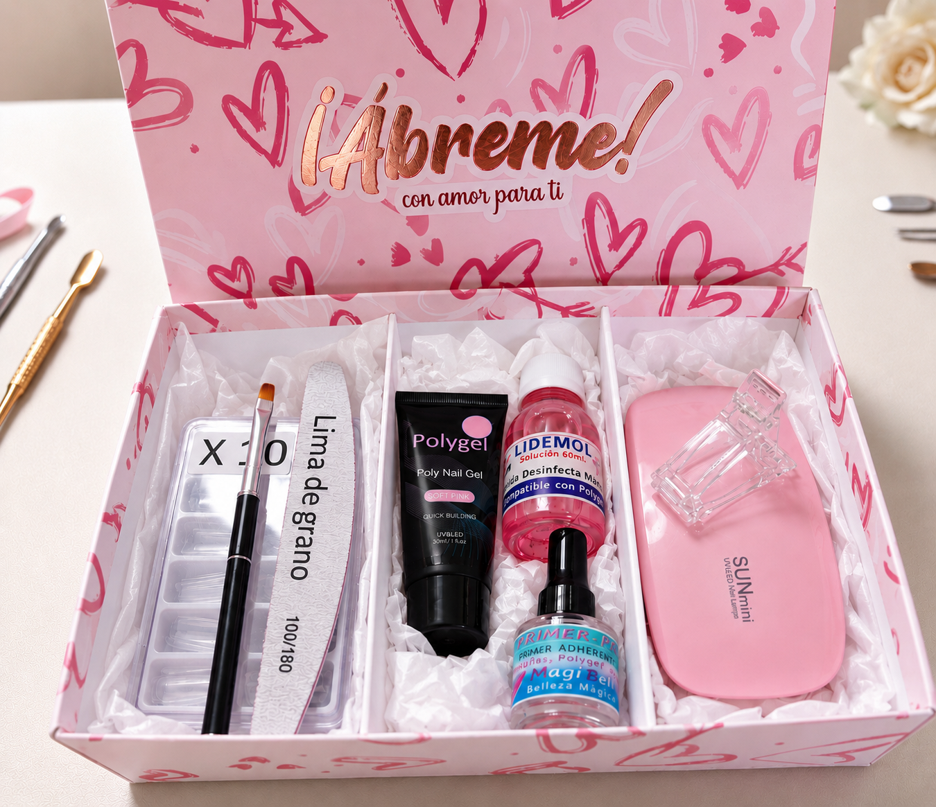 💅 Kit de Polygel | Acrygel para Extensiones de Uñas |
