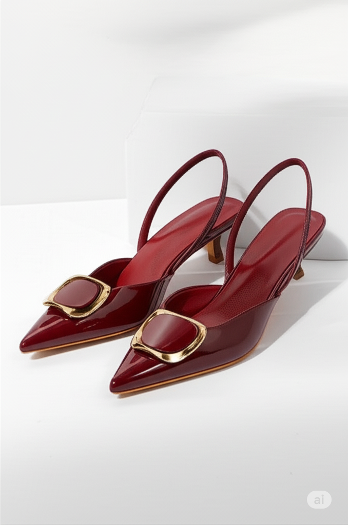 ✨ zapatos SLINGBACKS de tacón bajo. Elegantes, a la moda, cómodos. Opción de verificar el contenido antes de pagar.